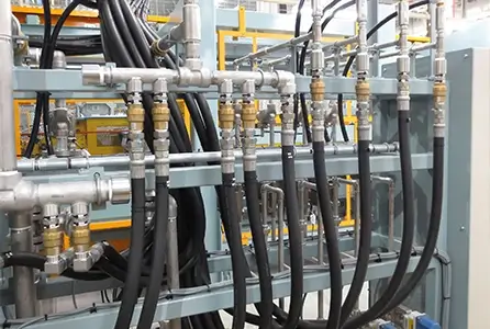 china teflon braided hose factory