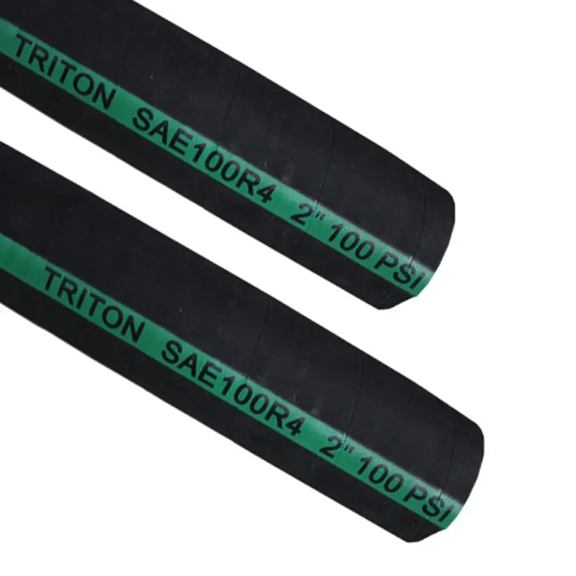 oem wrapped cover steel wire braided hydraulic hose supplier